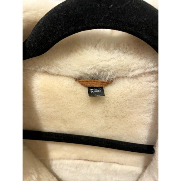 Overland Sonia Sheepskin Moto Jacket size S small - Picture 4 of 9